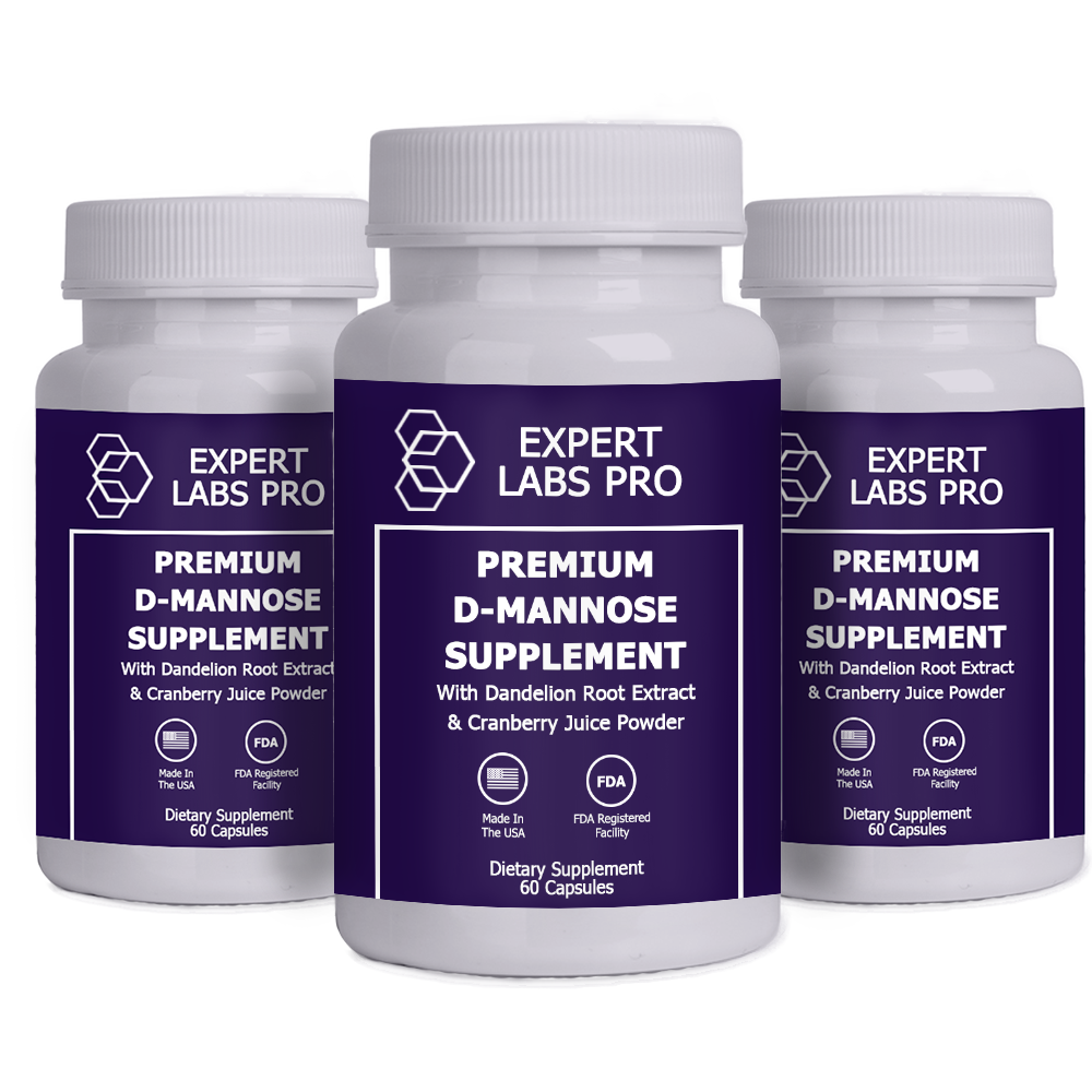 #1 D-Mannose Supplement For UTI Relief, Kidney & Bladder Health