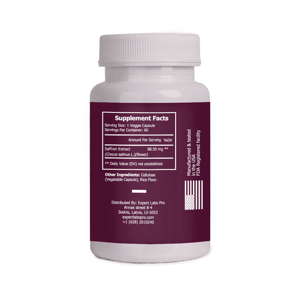 Premium Saffron Extract Supplement